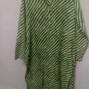 Green Lahariya Kurti