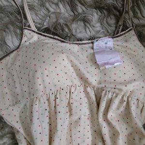 Cute Softgirl Dotted Top