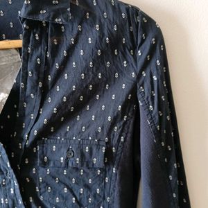 Mango Dotted Long Sleeve Shirt