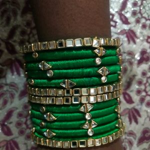 silk thread non customised bangles