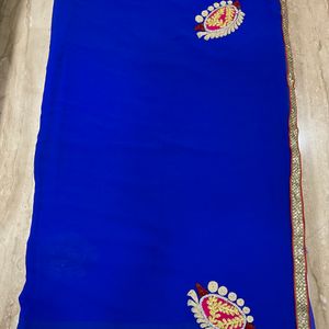 Designer Saree Without Blouse