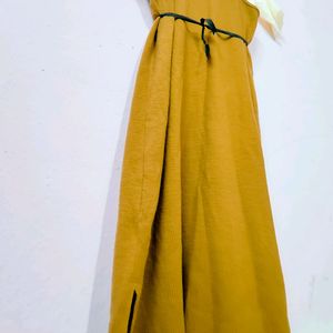 Glacier Yellow Midi Dress