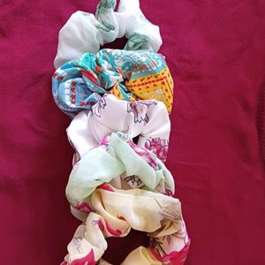 Set Of 5 Aesthetic Scrunchies