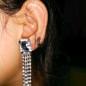 Silver Stylish Earring