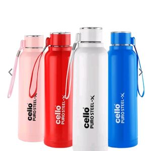 NEW WITH TAG CELLO PURO STEEL WATER BOTTLE