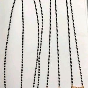 4 Set Of Glittering Stone Mangalsutra Chain