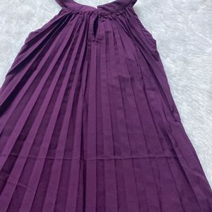 Women Fit Flare Purple Dress