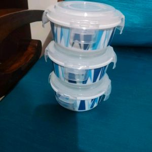 Larah By Borosil Opalware Tiffin Box Brand New