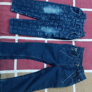 Combo Of 2 Jeans For 4-5 Years Old Girl