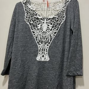 Grey Casual Top