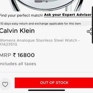 CK Calvin Klein Original Women Watch