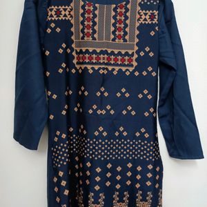 Navy Blue Kurta