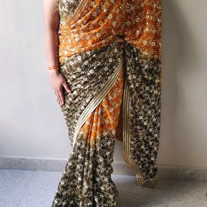 Combo Of 2 Heavy Embroidery Saaree