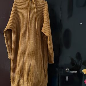 Long Woollen Hoody Dress