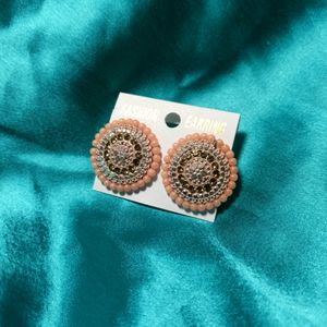 Peach Coloured Studs