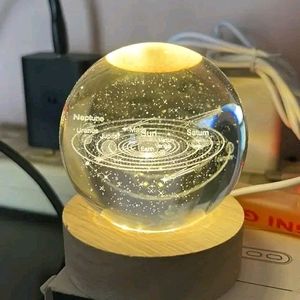 3D Galxy Crystal Ball Night Light