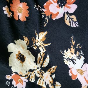 Floral  Black Dress - Brand New