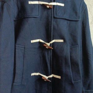 Navy Blue Coat Woolen Jacket