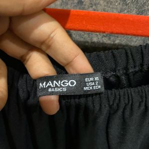 Mango off Shoulder Black Dress