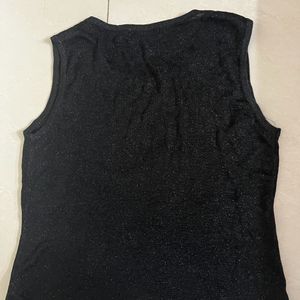 black glitter top