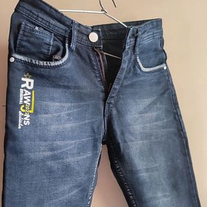 Dark Blue  Boys Jeans For 10 Year Old , Waist-12in