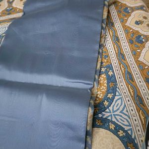 Beautiful Designer Silk Saree In Grey