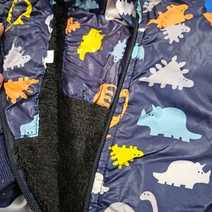 Dinosaurs 🦖 🦕 Printed Fleeced Jacket For Kids