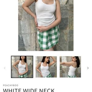 Brand New White Sleeveless Cross Back Top