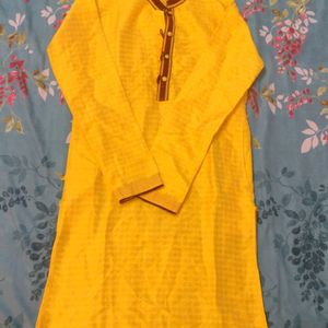 Men's Kurta With A Megical Mustard Yellow Colour ✨