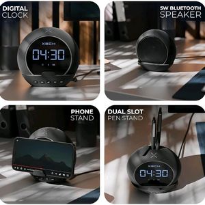 Xech BT Speaker with Digital Alarm Clock