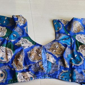 Stitched Kalankari Blouse With 3/4th Hands