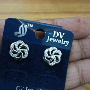 Silver Polished American Diamonds Long