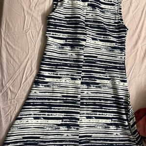 Blue And White Party Dress