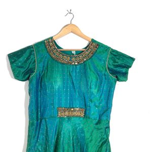 Green&Blue Maxi Gown(Women’s)