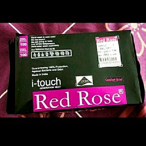Brand New Red Rose 3 Briefs set