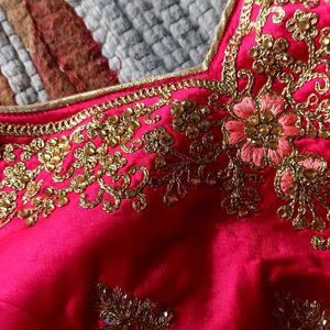 Bridal Lehanga With Blouse And Net Dupatta