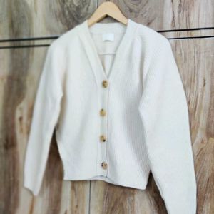 Cream Colour Cardigan Size-34-36