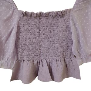 Levender Cute Ruffle Top (Women's)