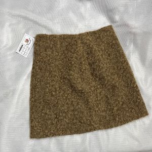 Brown High Rise Skirt (winter)