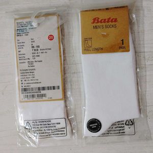 The Bata New Socks Combo-2 Formal Wear(White).