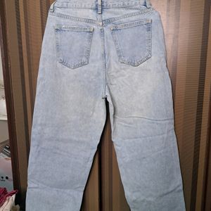 Heavily Washed Denim Jeans