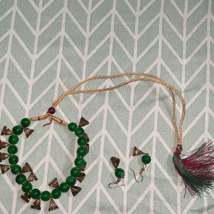 Green Metal Necklace