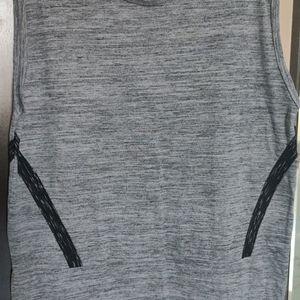 A Sleeveless Grey TShirt