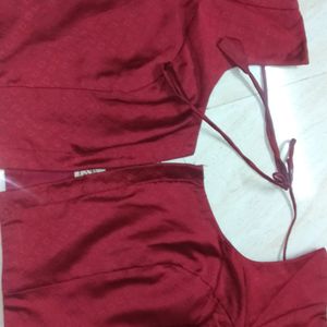 New Studio Shringaar Maroon Design Saree Blouse