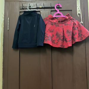 Kids Skirt& Top Set