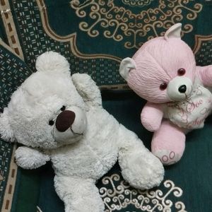 New Teddy 🧸 Pink And White 🆕 Soft Toys