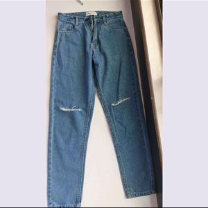 Zara Blue Mom Fit Jeans