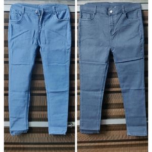 Pack 2 Slim Fit Jeans All Size Blue And Grey Colo