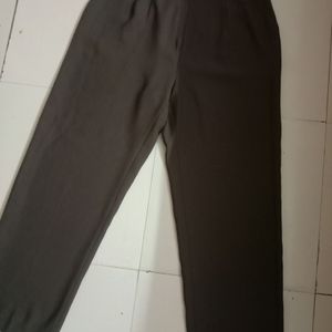 Korean High Waisted Brown Trouser Pant