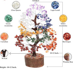 NEW- Seven Chakra Gemstone Tree HOME DECOR